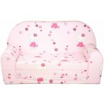 Fimex Rozkládací dětská mini pohovka Hello Kitty Světle růžová – Hledejceny.cz