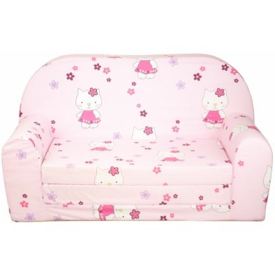 Fimex Rozkládací dětská mini pohovka Hello Kitty Světle růžová – Hledejceny.cz