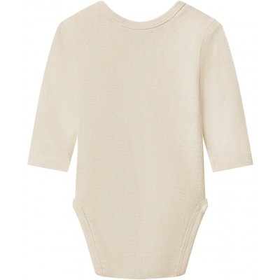Lupilu Dětské body s dlouhými rukávy z merino vlny a hedvábí béžová – Hledejceny.cz