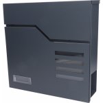 Poštovní schránka, A4, nerez AISI410 a pozink, RAL7016 – Zbozi.Blesk.cz