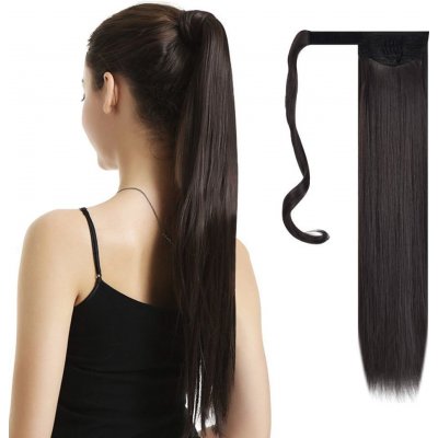 Příčesek do vlasů culík - tmavě hnědá – Zboží Dáma