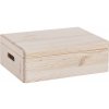 Úložný box Zeller Present Dřevěná bedna 40 x 30 x 14 cm borovicové dřevo 13151