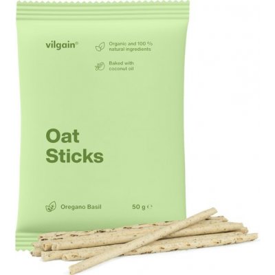 Vilgain Oat Sticks BIO oregáno a bazalka 50 g – Zboží Dáma