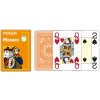 Hrací karty - poker Modiano Texas Poker Size 4 Jumbo Index Profi plastové oranžová