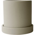 Keramický květináč s podmiskou Grow Pot Creme 10cm DBKD – Hledejceny.cz