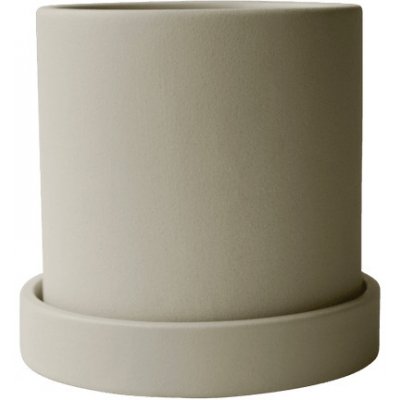 Keramický květináč s podmiskou Grow Pot Creme 10cm DBKD – Hledejceny.cz