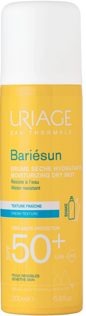 Uriage Sun SPF50+ Dry Mist Spray ochranná mlha na tělo 200 ml