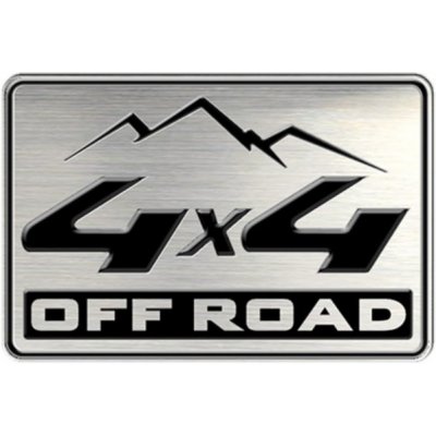 AVISA Avisa Hliníkové samolepící 3D logo 4x4 OFF ROAD - – Zboží Mobilmania