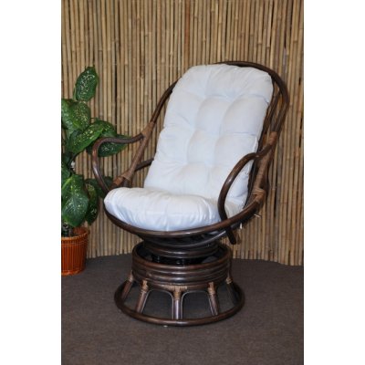 houpací křeslo Ratanové Swivel houpací EASY B bílá – Sleviste.cz