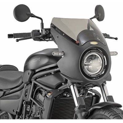 A802 kouřové plexi s černou lakovanou kapotkou Kawasaki Eliminator 500 (24-25) | Zboží Auto