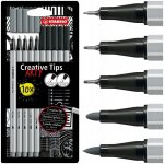 Stabilo Linery Creative Tips arty sada černá šedá 5 šířek stopy – Sleviste.cz