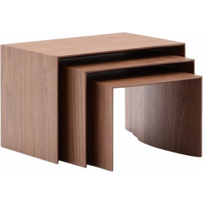 Kave Home Litto ořech 3 ks – Hledejceny.cz