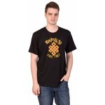 Sanu Babu tričko s krátkým rukávem výšivka nekonečný uzel FREE TIBET černá – Zboží Dáma