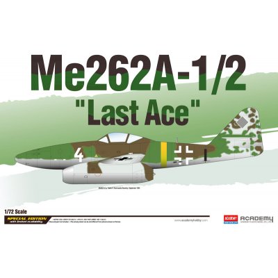Academy Plastikový model letadla 12542 Me 262A Last Ace 1:2 1:72 – Zbozi.Blesk.cz