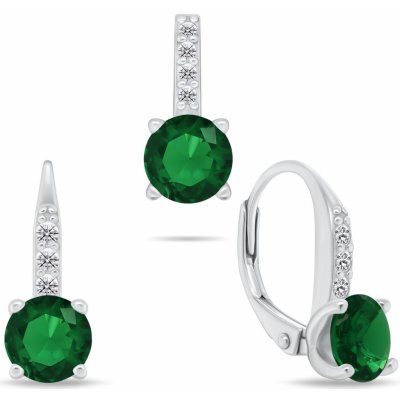 Brilio Silver Elegantní stříbrný set šperků se zirkony SET274WG – Zboží Mobilmania
