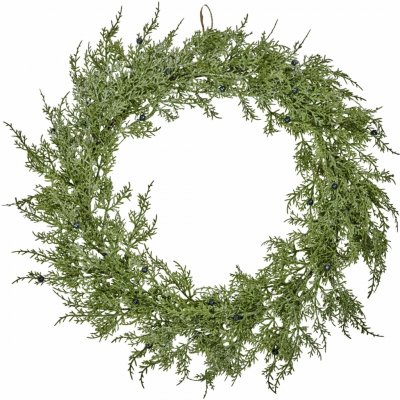 House Doctor Věnec z umělého jehličí Pine Green Ø 55 cm, zelená barva, plast – Hledejceny.cz