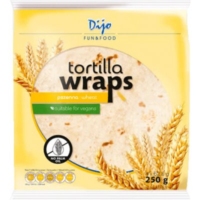 Dijo Tortilla Wraps celozrnná 250 g – Zboží Dáma