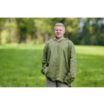 Nelly lněná ležérní košile s kapucí khaki – Sleviste.cz