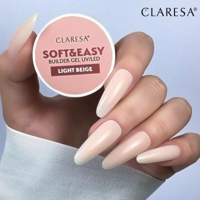 Claresa stavební gel na nehty LIGHT BEIGE 12 g – Sleviste.cz