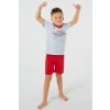 Dětské pyžamo a košilka Italian Fashion pyžamo Junák šedo-červené