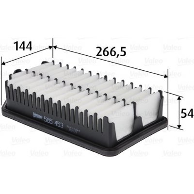 VALEO Vzduchový filtr 585453 – Hledejceny.cz