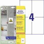 Avery Zweckform L7876-20 Super lepivé etikety 105x148mm 80 ks bílá – Sleviste.cz