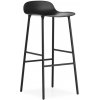 Barová židle Normann Copenhagen Form 75 black/steel