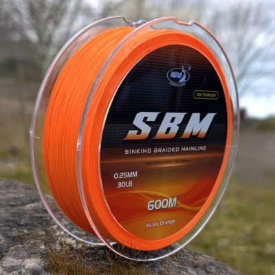 Katran Rychle potápivá luminizažní šňůra Sinking Braided Mainline SBM Orange 11,5kg 0,25mm 600m – Hledejceny.cz