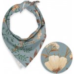 Biante bavlněný šátek Sandra SA-551 Podzimní větvičky na šedomodrém – Zboží Dáma