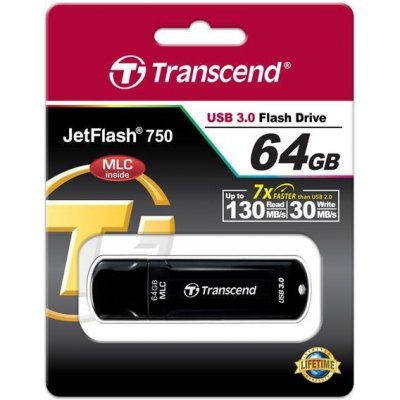 Transcend JetFlash 750 64GB TS64GJF750K – Sleviste.cz