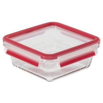 Emsa ClipClose Skleněná krabička na potraviny červená 800 ml