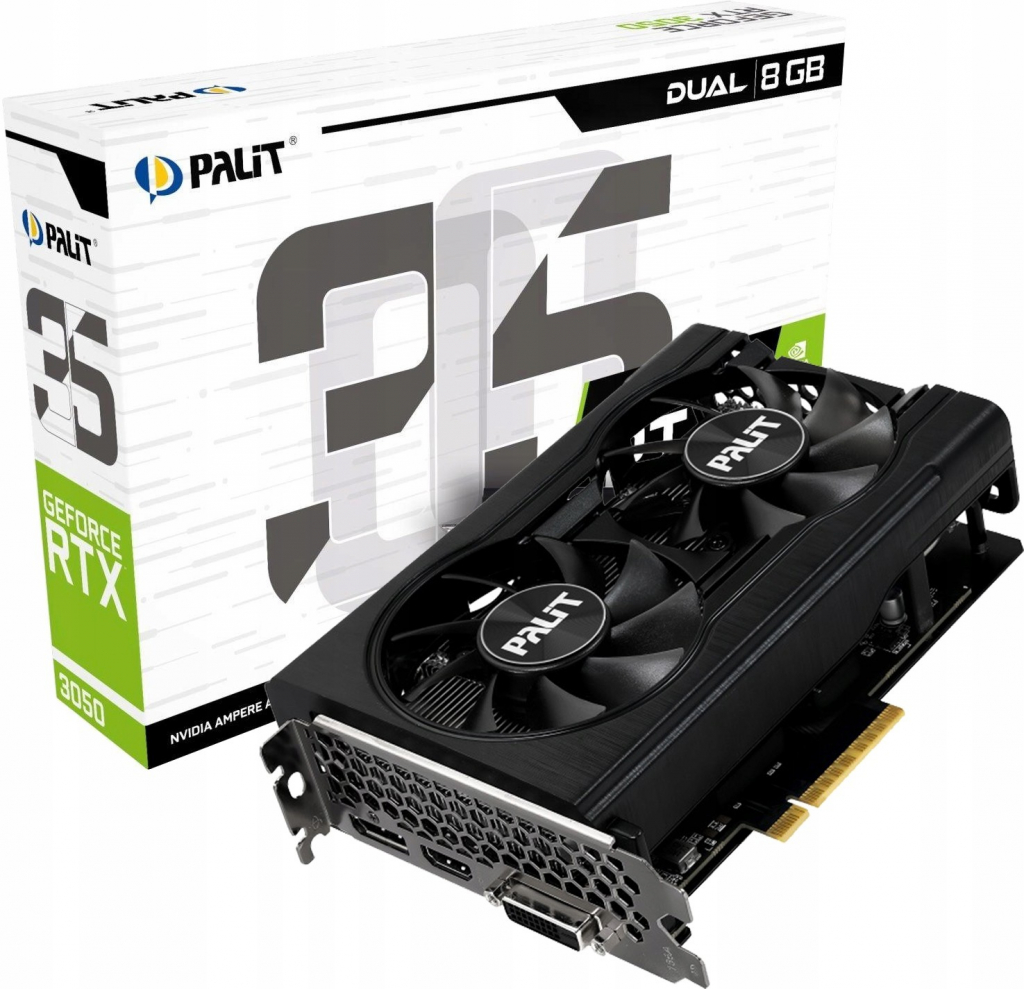 Palit GeForce RTX 3050 Dual 8GB GDDR6 NE63050018P1-1070D