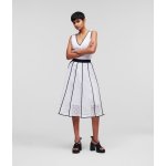 Karl Lagerfeld Kl Embroidered Lace Skirt bílá – Zboží Mobilmania