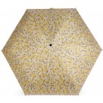 Dámský mini skládací deštník květy 3 hořčicová – Zboží Mobilmania