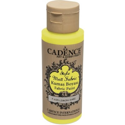 Cadence Barva na textil Style Matt Fabric žlutá 59 ml – Zboží Mobilmania