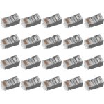 EMOS Konektor RJ45 pro FTP kabel (drát) CAT5E, 20ks 70633 1821100100 – Hledejceny.cz