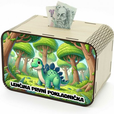 Dětská pokladnička - Dinosaurus – Zboží Dáma