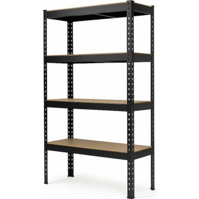 Vyprodej-Regalu.cz Regál 1800 x 1200x500 mm 4-policový černý – Zboží Dáma