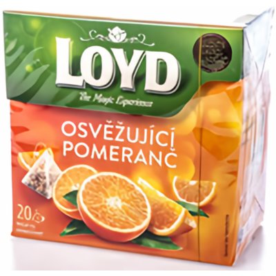 Loyd Tea pyramida Osvěžující pomeranč 20 x 2,2 g – Zboží Mobilmania