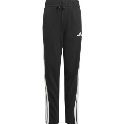 adidas ESSENTIALS 3-STRIPES FLEECE PANTS Černá Bílá – Zboží Dáma