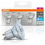 Osram sada 3x LED žárovka GU10, PAR16, 4,3W, 350lm, 4000K, neutrální bílá – Zboží Živě