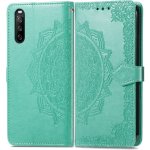 VSECHNONAMOBIL 32263 ART Peňaženkový kryt Sony Xperia 1 III ORNAMENT zelený – Zboží Živě