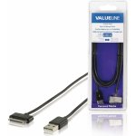 Valueline VLMB39100B20 Synchronizační a nabíjecí pro zařízení Apple iPad, iPhone a iPod, 30pinový konektor - zástrčka USB 2.0 A, 2m, černý – Zboží Mobilmania