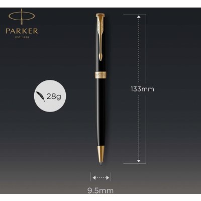 Parker Sonnet Black GT sada plnicí pero a kuličková tužka 1501/8893371 – Zboží Živě