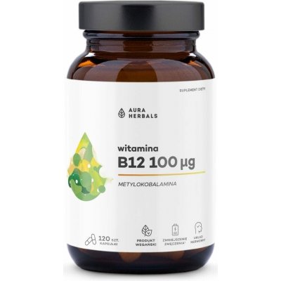 Aura Herbals Vitamin B12 100 mcg 120 kapslí – Hledejceny.cz
