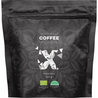 BrainMax Coffee Káva Peru Grade 1 mletá Bio 250 g – Zboží Mobilmania