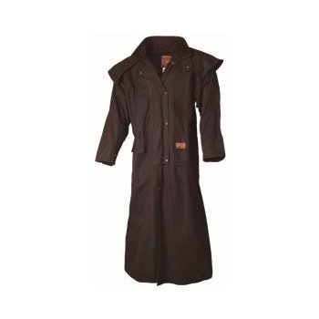 BUSH-SKINS Westernový australský kabát Riding coat hnědý