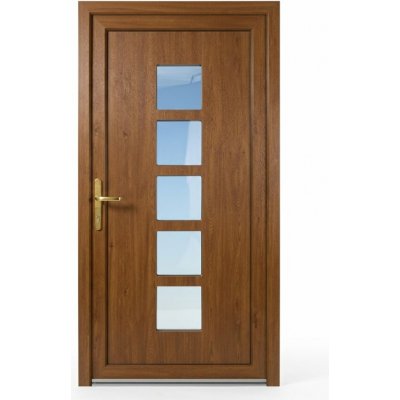 OknaDvereNaMiru.cz Vchodové dveře STYL Lucy ořech 100 x 215 cm – Hledejceny.cz
