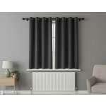 Zatemňovací krátký závěs s kroužky "BLACKOUT" NEW VITORIA 135x160 cm grafitová (cena za 1 kus) Mybesthome – Hledejceny.cz