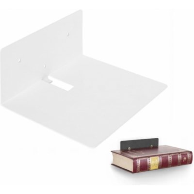 Mark s.c. Neviditelná police na knihy bílá 150x60x125x2,0 mm – Zboží Mobilmania